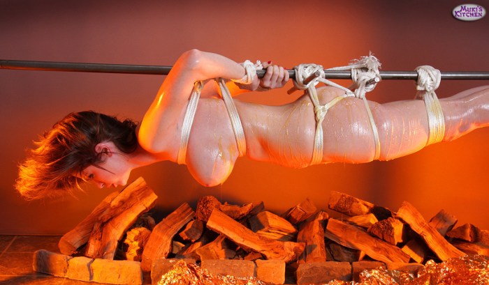 Girl on a spit by Mukis Kitchen
