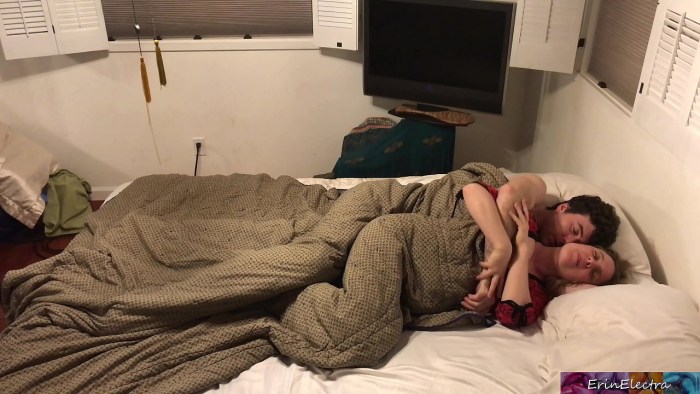 With the stepmother in the motel
