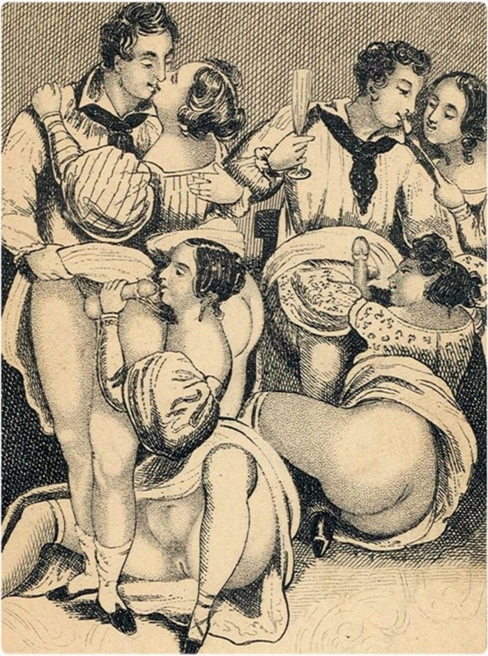 Ancient erotic engravings