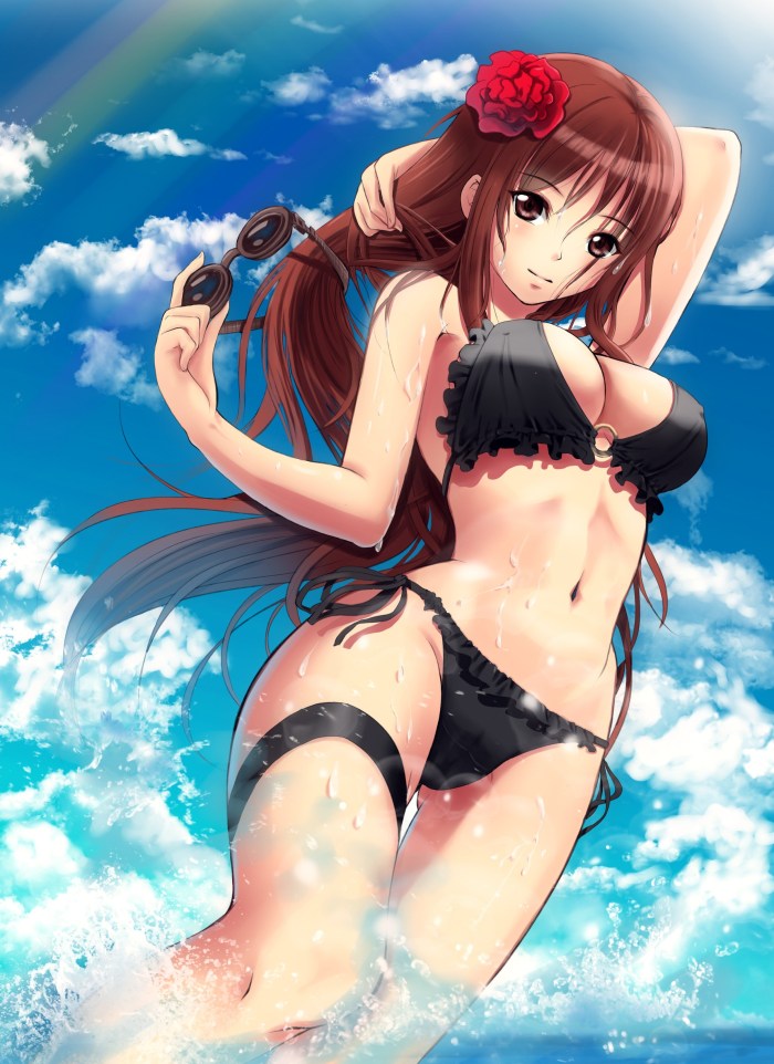 Superheroes in swimsuits