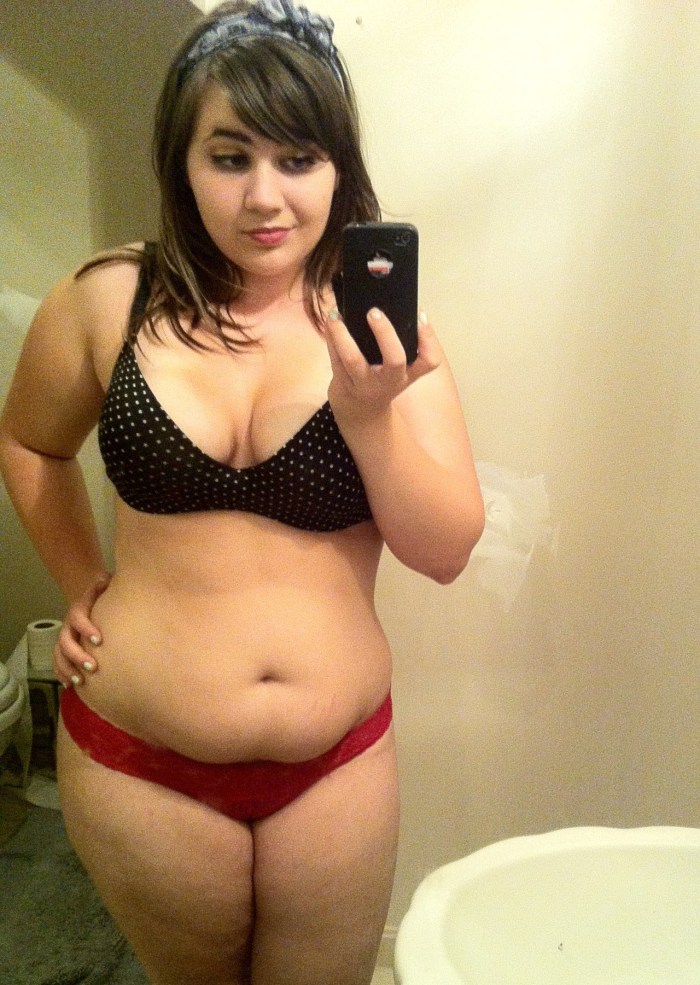 Fat elderly women selfie