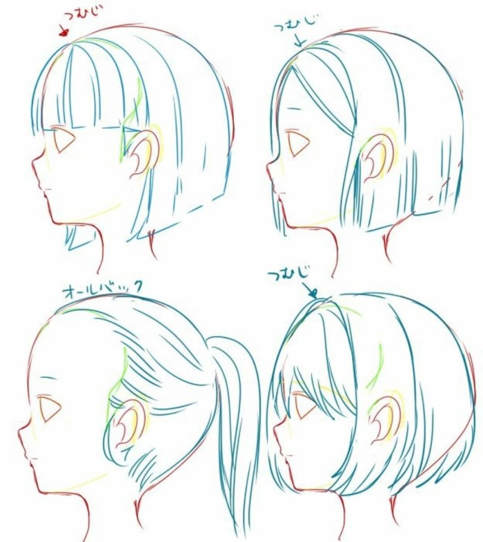 Hairstyle on the side reference
