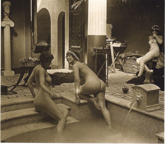 Retro Komsomol members are naked