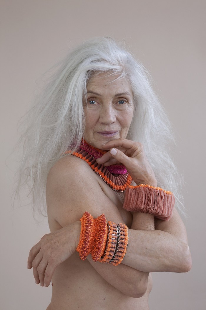 The natural beauty of the female body is elderly