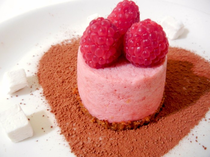 Raspberry on a spoon