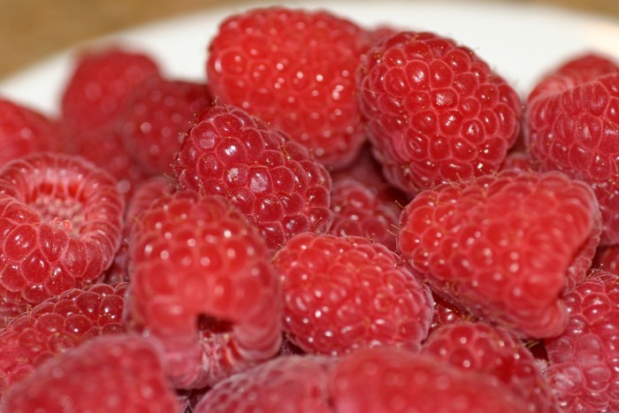 Raspberry strawberry blueberries