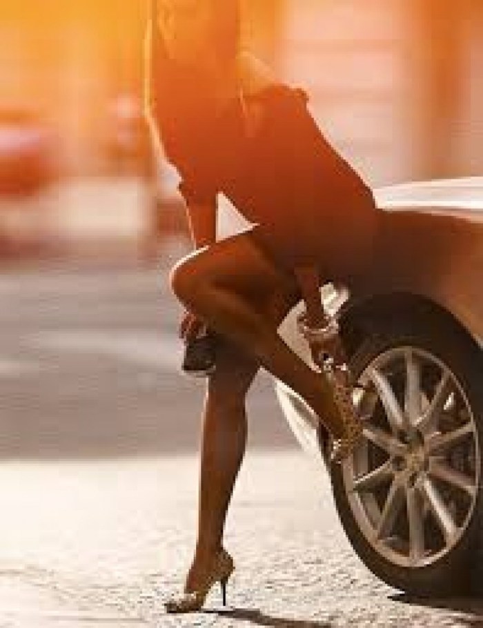 Girl in the car car
