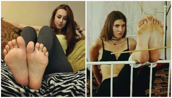 Punishment of girls heels