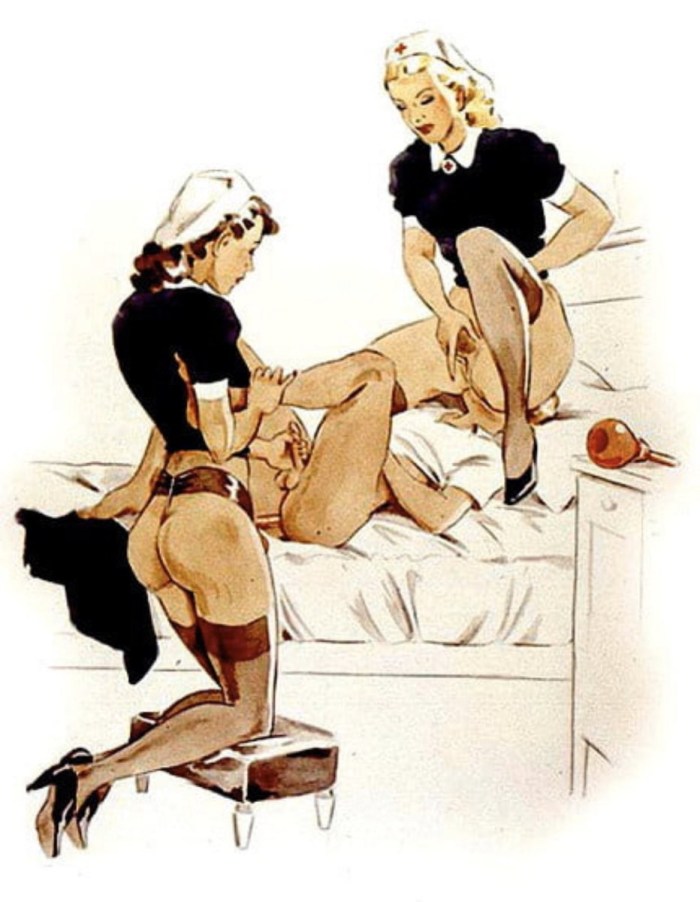 Erotic comics of the enema