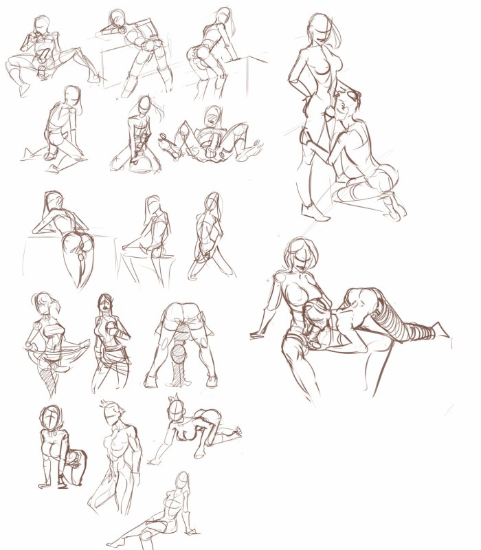 Beautiful pose for drawing