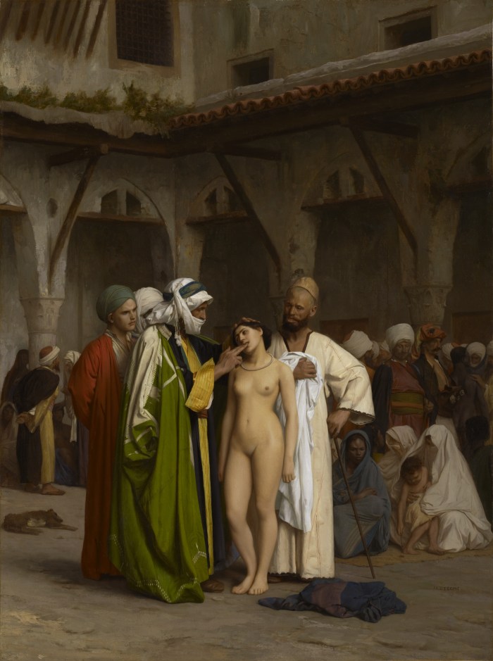 Jean-Leon Jerome of the Arabic market of concubines