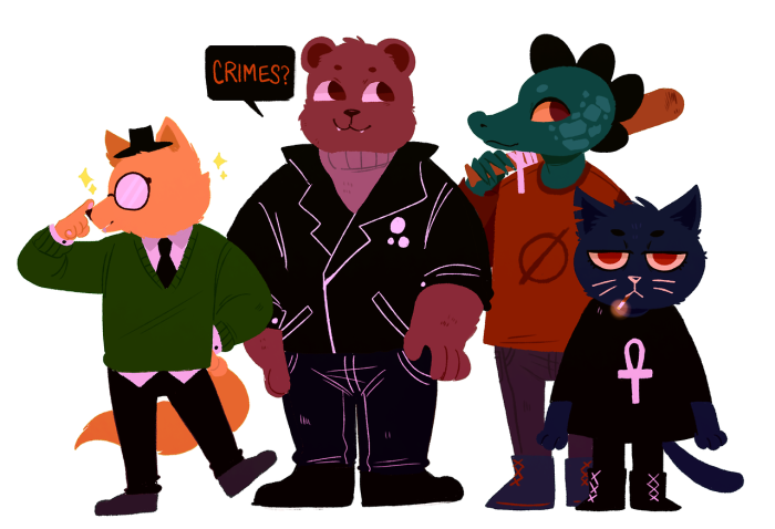 Wallpaper Night in the Woods Laptop May