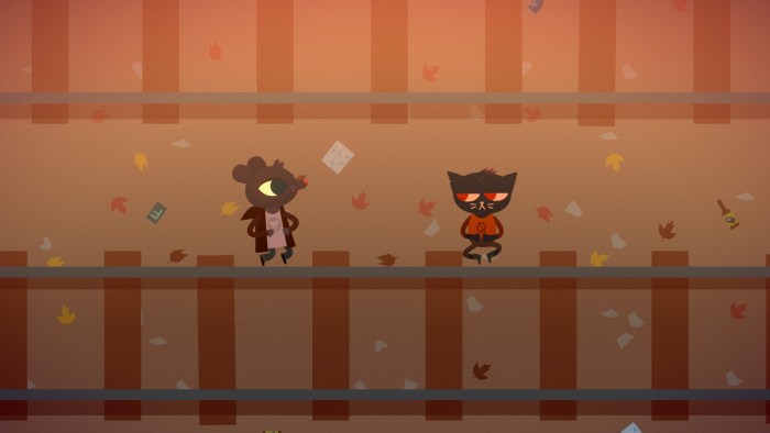 Night in the Woods bi and Gregg
