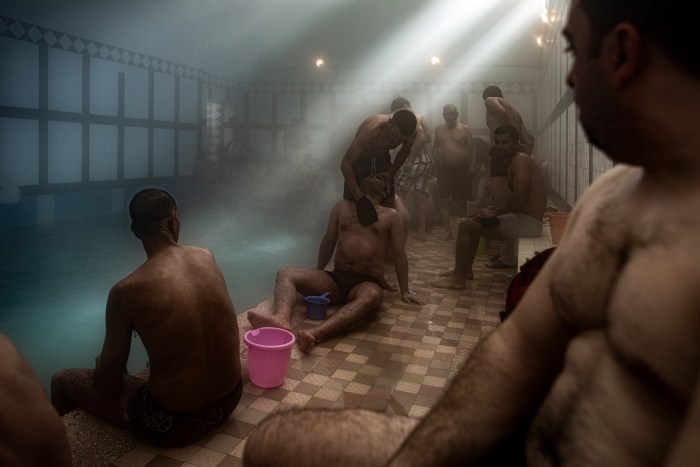 Naked women in public baths
