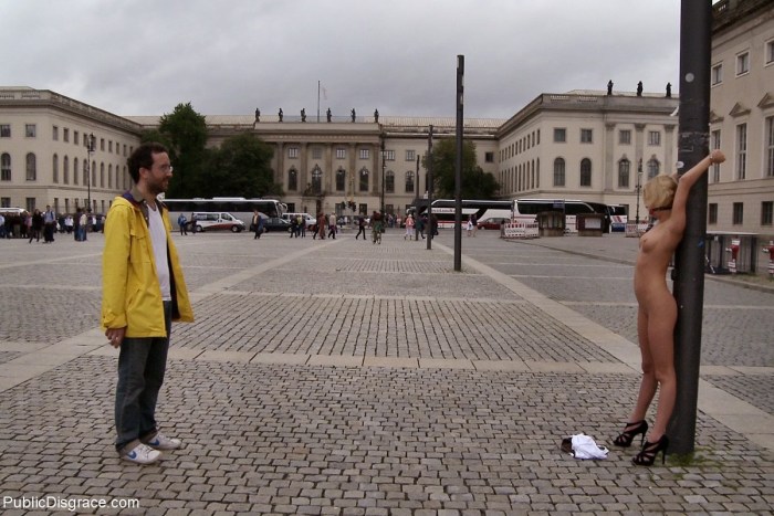 Cruel public BDSM