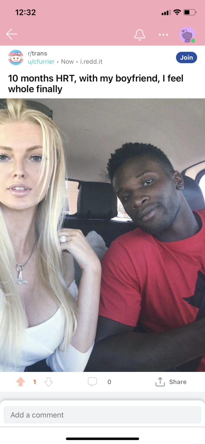 Two blacks and white girl