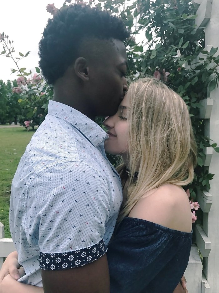 Girl with a huge black member