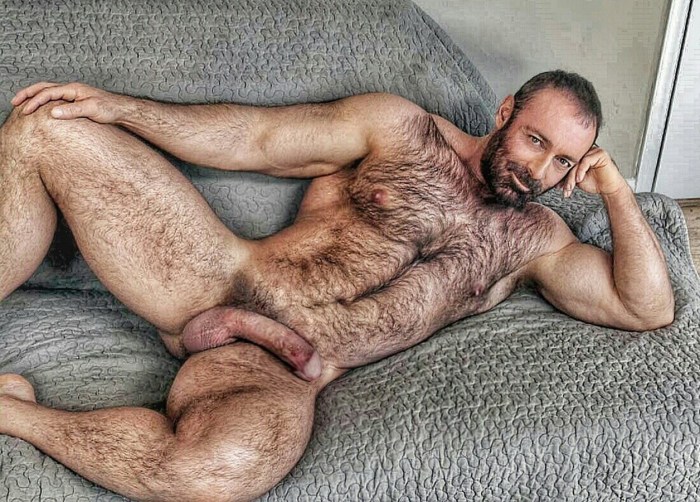 Naked hairy guys in nature