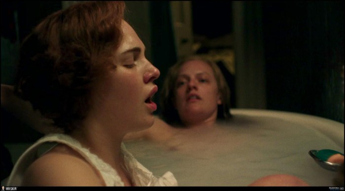 Elizabeth Moss naked in the cinema
