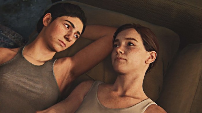 The Last of Us Ellie and Dina Bed Scene