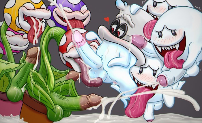 Princess King Boo and Bauzette Hentai
