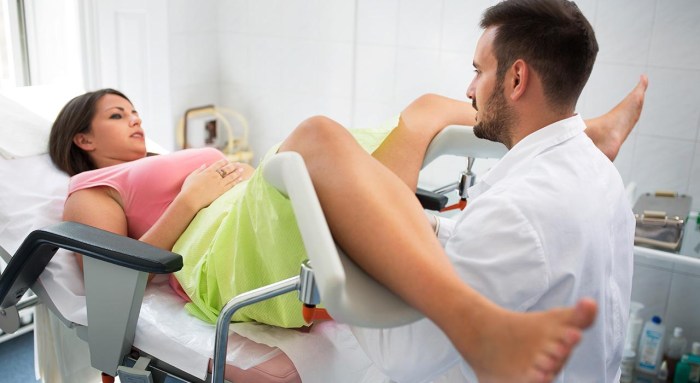 A gynecologist's chair