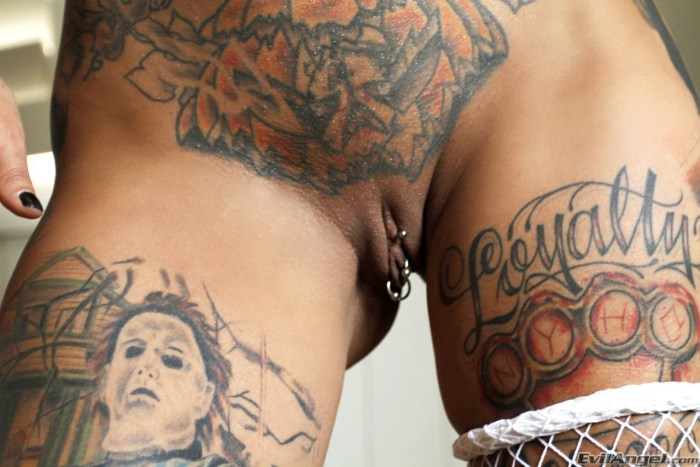 Pornographic tattoos