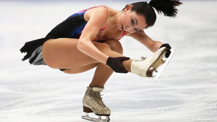 The skaters of the girl Topless