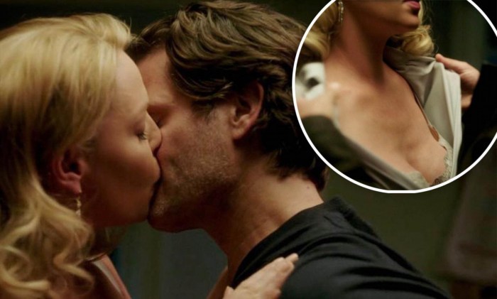 Tits actress Katherine Hage