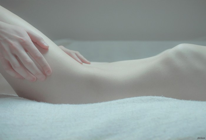 Pale girls body