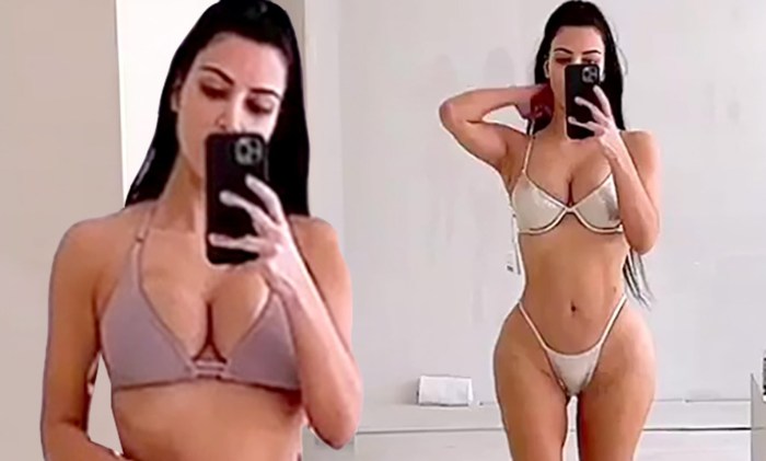 Thin girl with silicone breasts