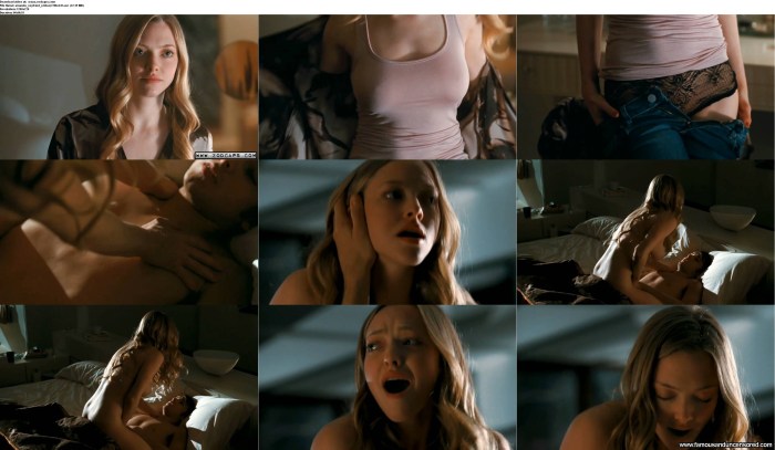 Amanda Seyfrid naked in the cinema