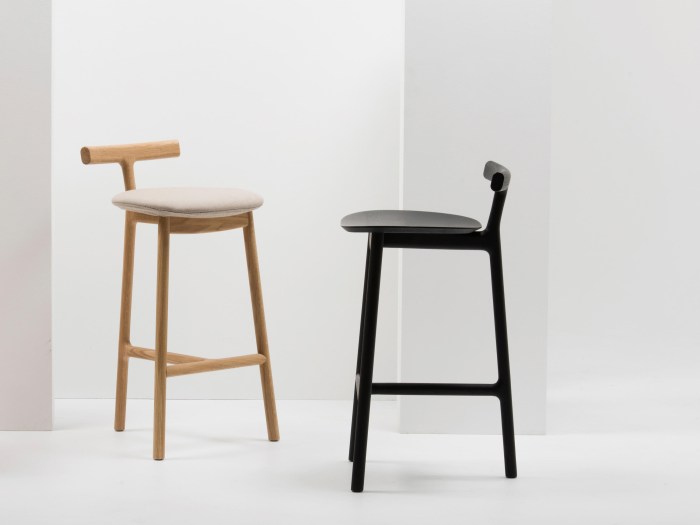 Barmal chair Industrial Barstool Ply Seat and Back