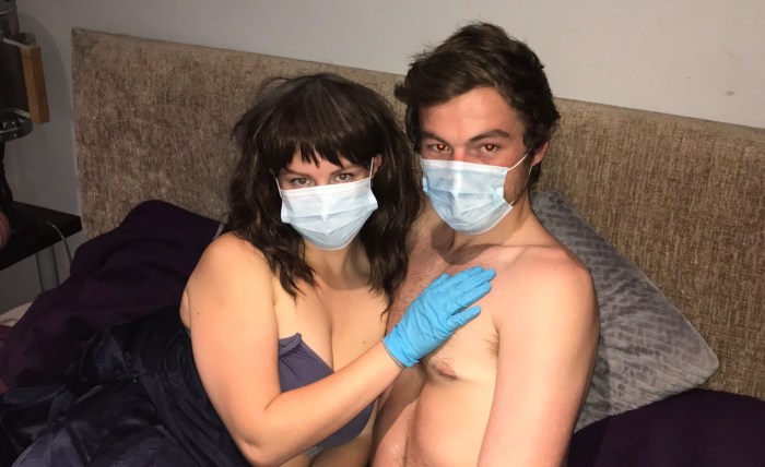 Asian in a medical mask