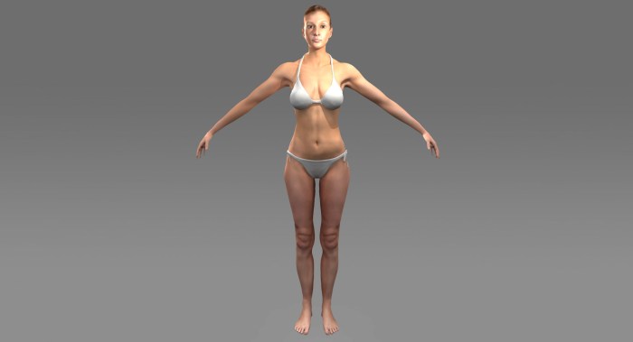The girl undresses in a public place