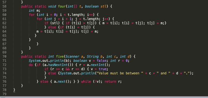 Programming code
