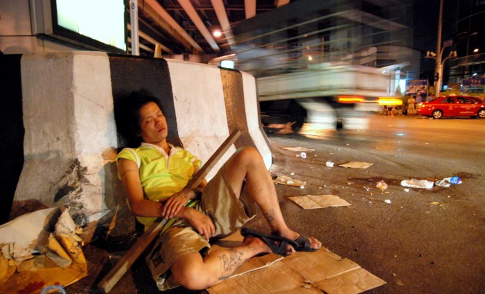 Drunk women homeless