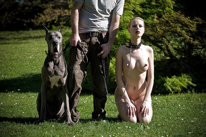 Naked women are resting in nature