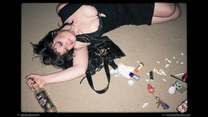 Fuck of drunken sleeping women
