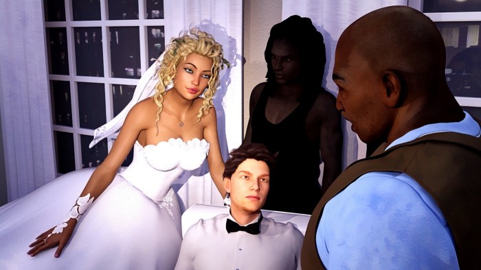 Naked brides after the wedding