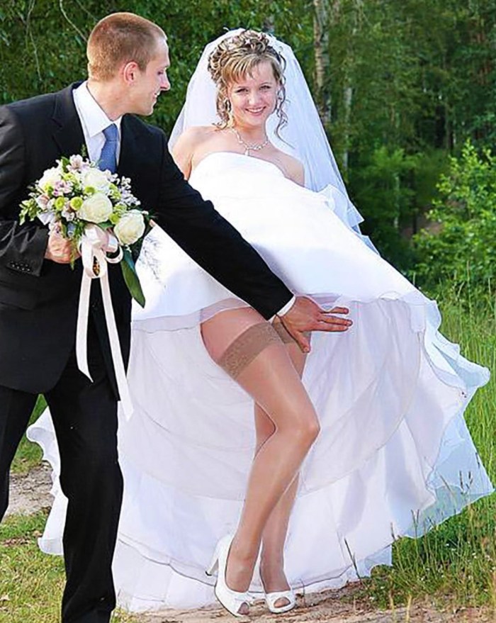 Naked brides at the wedding private