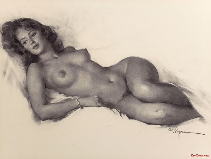 Erotic sketches are lower