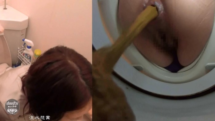 Hidden camera in a public toilet