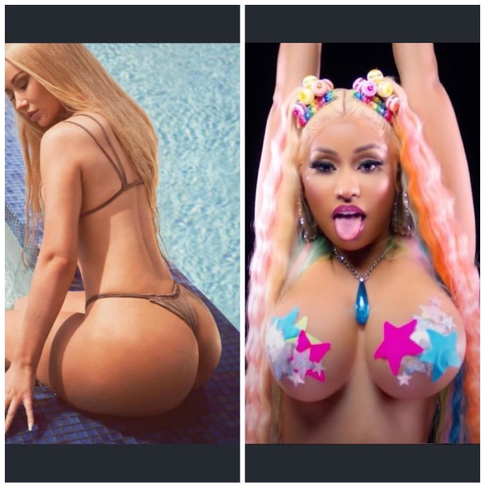 Naked celebrities Nicky Minaj