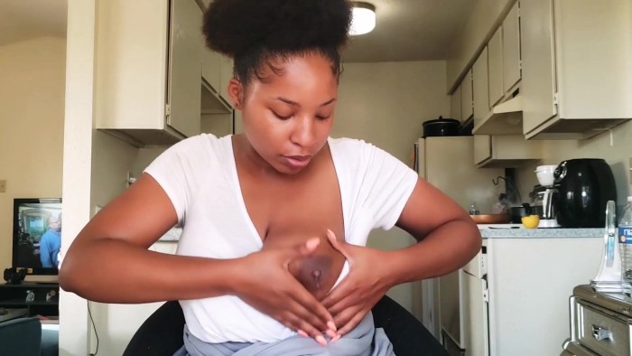 Lesbian with milk breasts