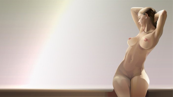 Naked women with a beautiful figure