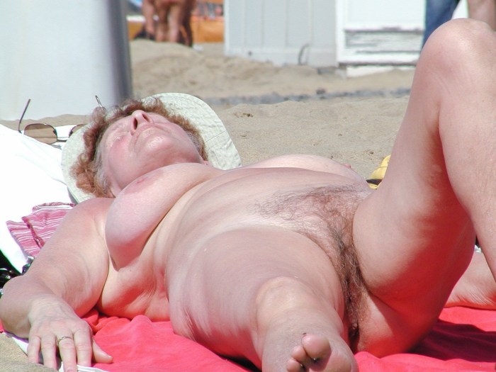 Naked old women in swimsuits