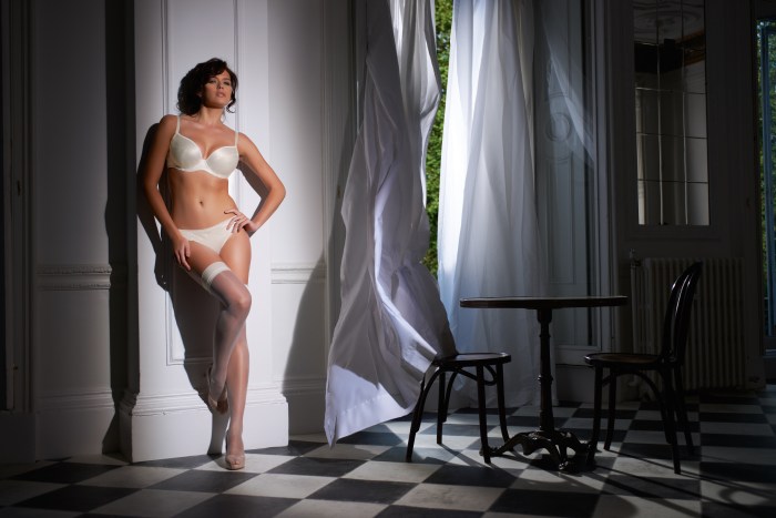 Adult women pose