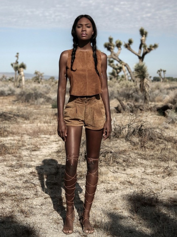 Girls of the Khimba tribe in full height