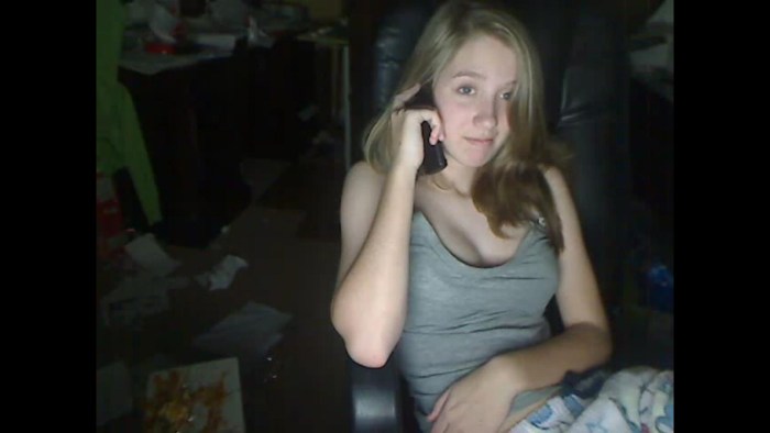 Girls show their charms on Skype